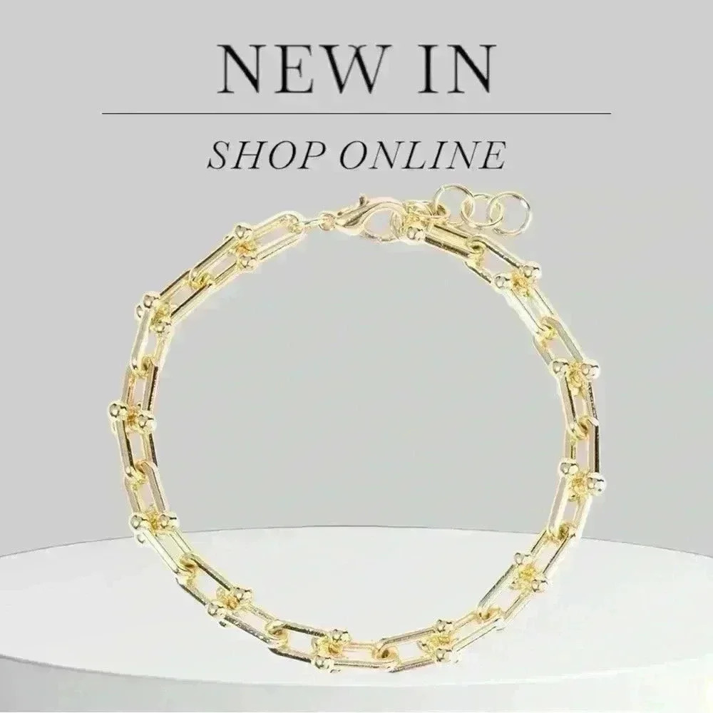 Gold Hardware Link Bracelet - Picture 1 of 2